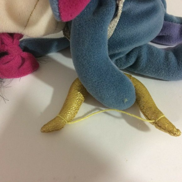 Walt Disney Company Cupid Eeyore Beanie Plush Valentine Bow Stuffed Animal 9" - Picture 6 of 9